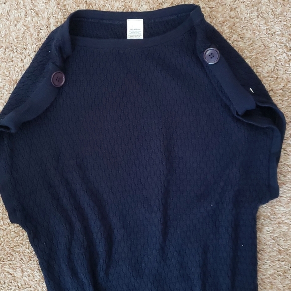 NWOT Cute Navy Knit Top - Picture 2 of 5